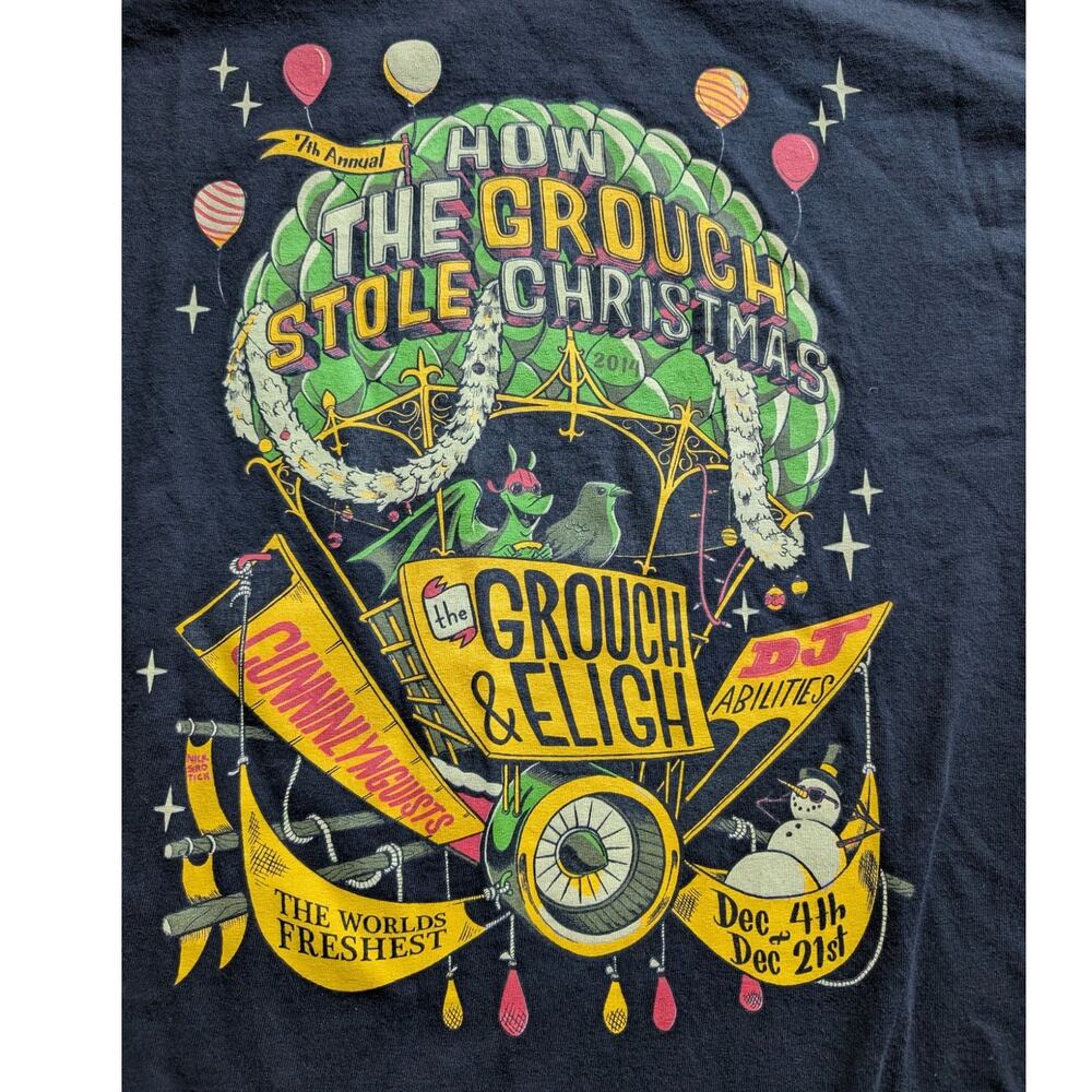 The Grouch And Eligh CunninLynguists 2014 Christmas T Shirt Hip Hop Tee Black M